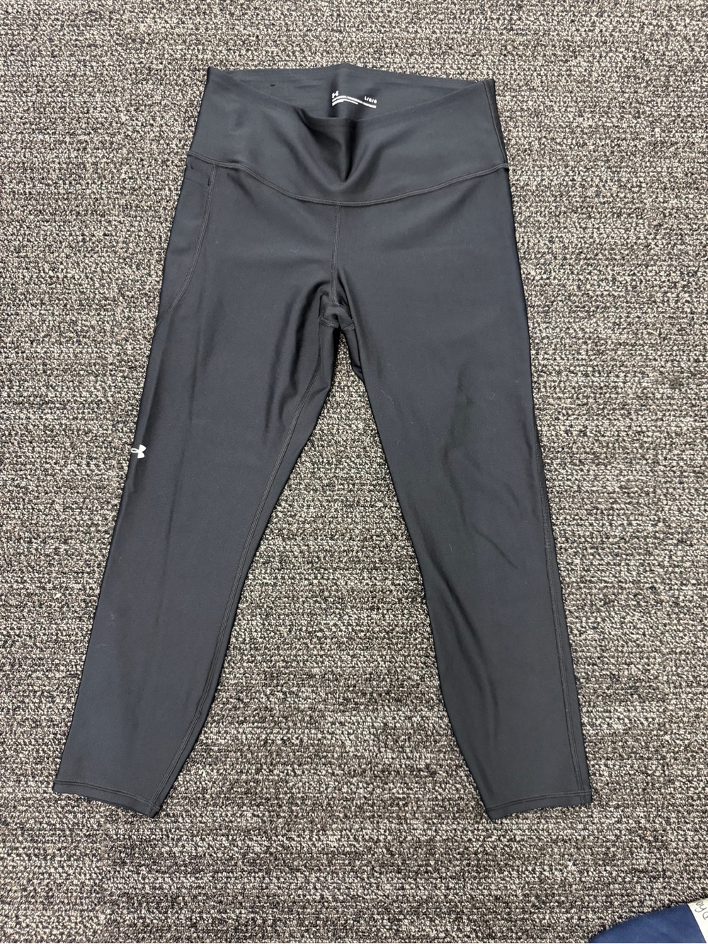 Under Armour Black Girls' High-Waist Performance Leggings